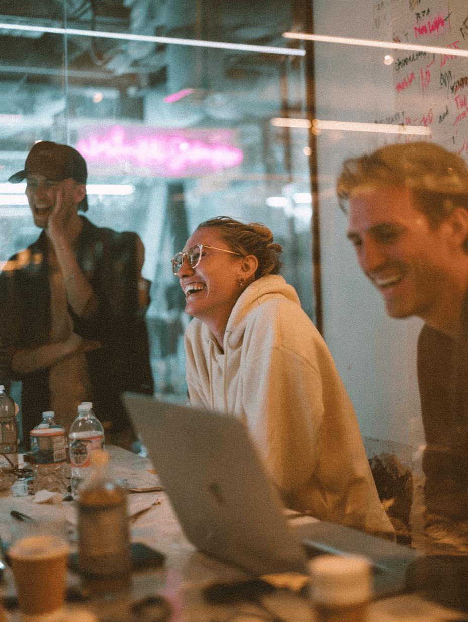 Team celebrating success