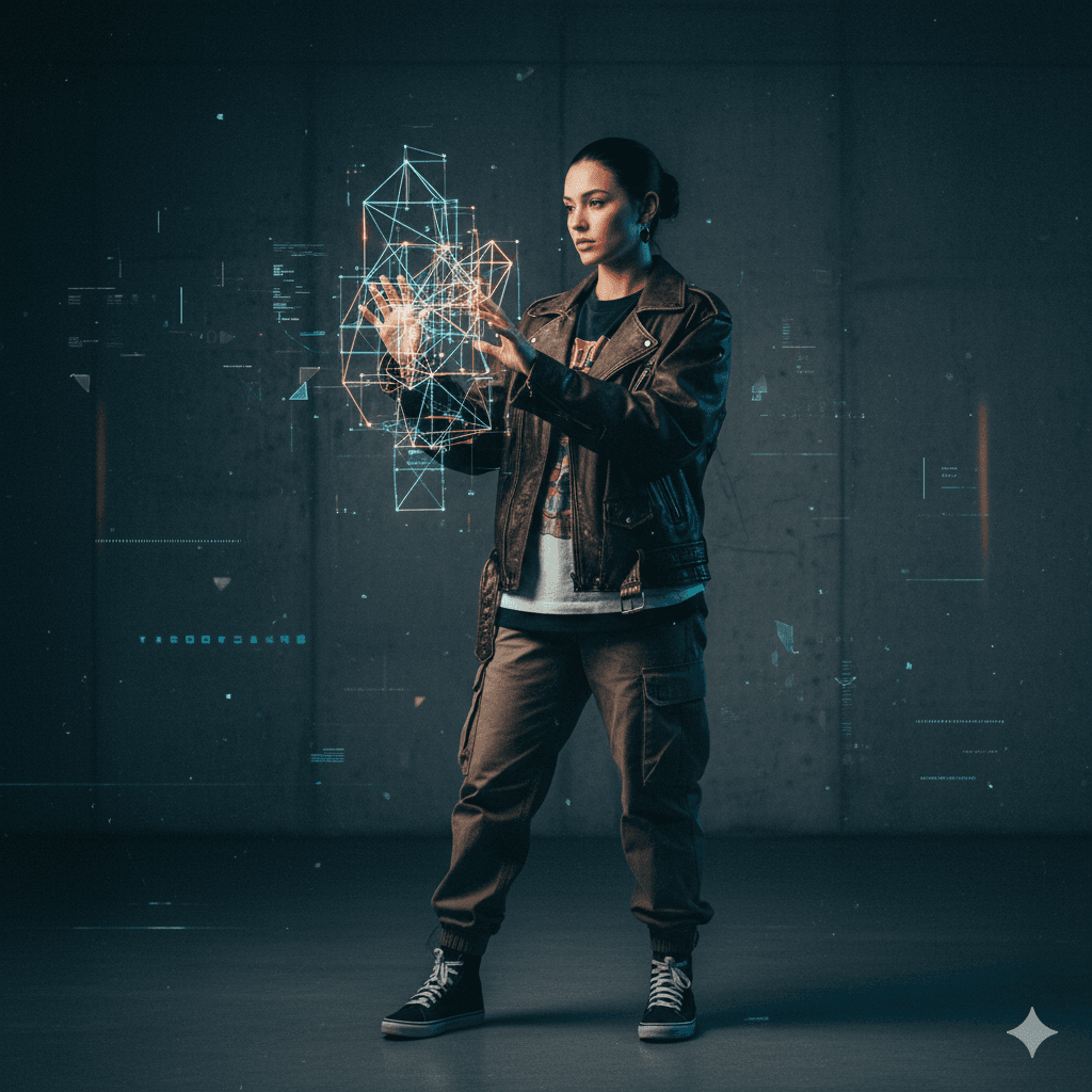 Person working with creative ideas